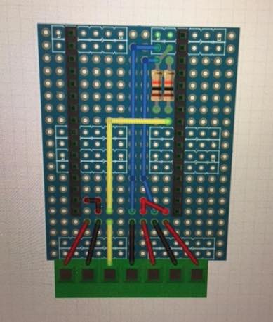 Fritzing circuit board layout